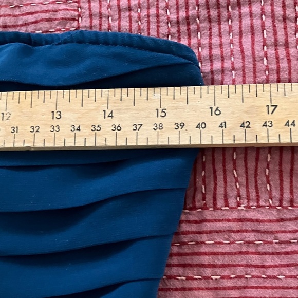 Women’s Size 4 - Sparkle & Fade Pleated Strapless teal Dress - Picture 8 of 15